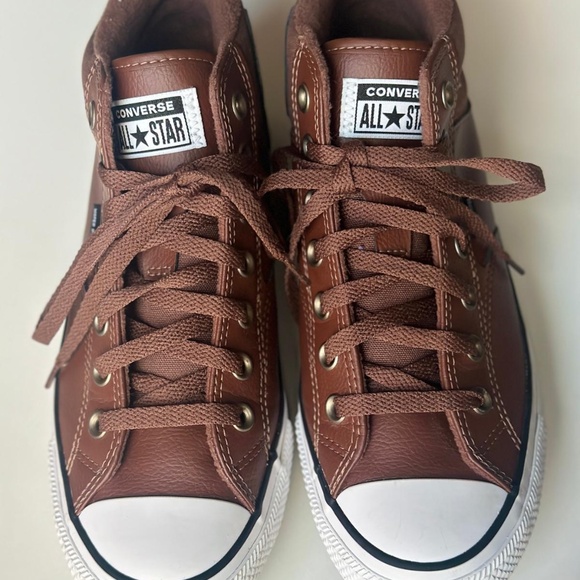 Converse Chuck Taylor All Star Street Mid Brown Leather Men's 7 - Picture 5 of 8